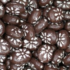 Flat Oval Clay Beads, Brown, Pack of 10
